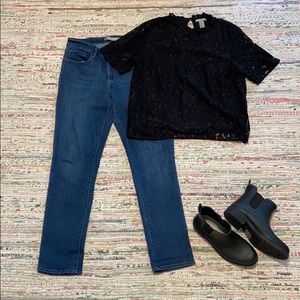 All-over lace blouse